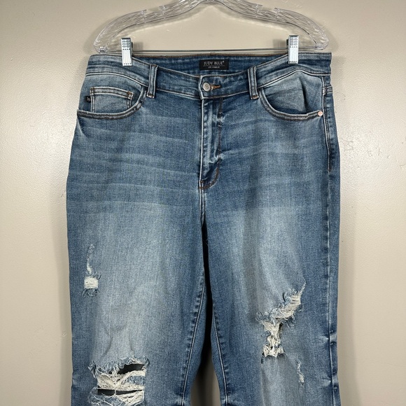 Judy Blue High Waist Dad Jean in Blue Wash Size 16W - Picture 5 of 8